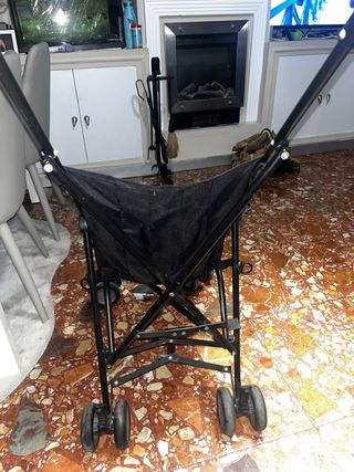 Silleta de bastón negra