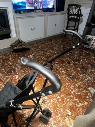 Silleta de bastón negra