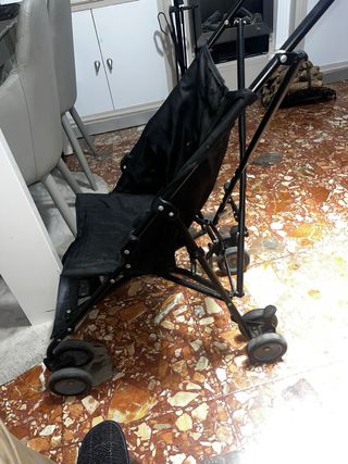 Silleta de bastón negra