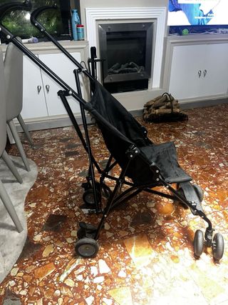 Silleta de bastón negra