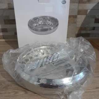 Ciotola AMC in metallo argentato