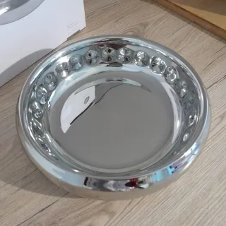 Ciotola AMC in metallo argentato