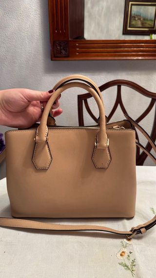 Bolso Michael Kors Beige y Dorado