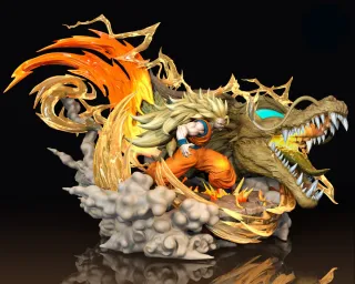 Goku SSJ3 (Puño del Dragón)