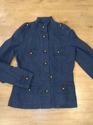 Chaqueta militar azul