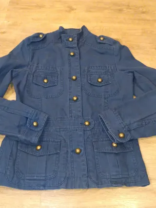 Chaqueta militar azul