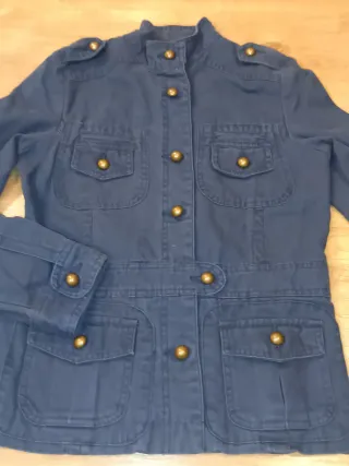 Chaqueta militar azul