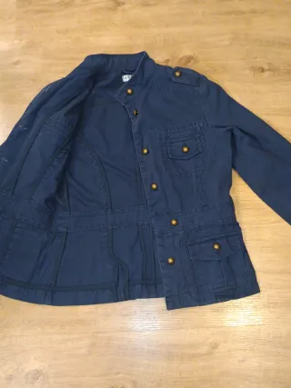 Chaqueta militar azul
