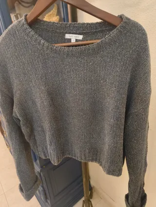 Jersey gris tejido talla s