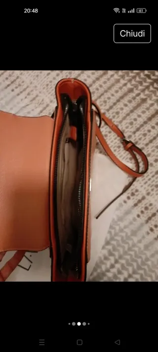 Borsa Label Rose mod. Aida arancione