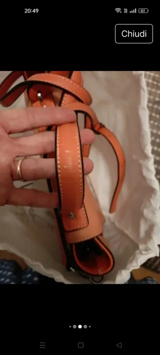 Borsa Label Rose mod. Aida arancione