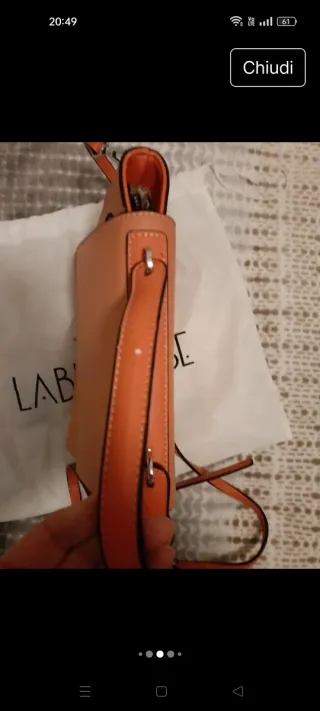 Borsa Label Rose mod. Aida arancione