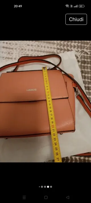 Borsa Label Rose mod. Aida arancione