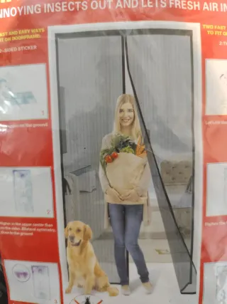 Mosquitera magnética para puerta 90x210cm
