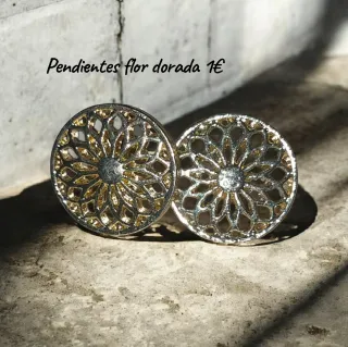 Pendientes de aro verdes