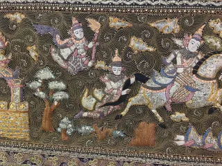 Cuadro Tapiz tailandés enmarcado 1,64x89