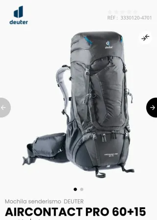 Mochila trekking Deuter Aircontact Pro 60+15L