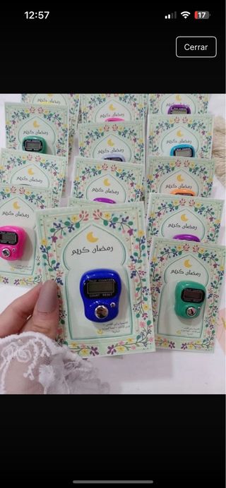 Tarjetas de Ramadán con contadores