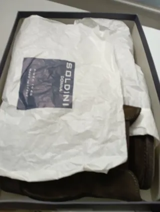 Stivaletti Soldini camoscio marrone n.41