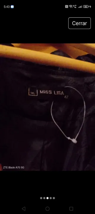 Chaqueta de cuero marrón