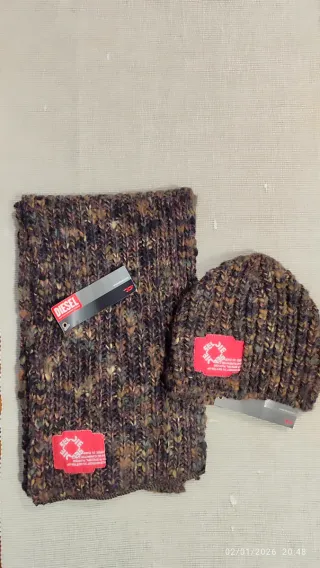 Bufanda y gorro DIESEL multicolor