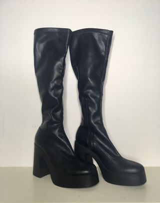 Botas altas negras plataforma