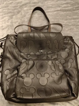 Bolso Mochila Desigual Mickey Negro