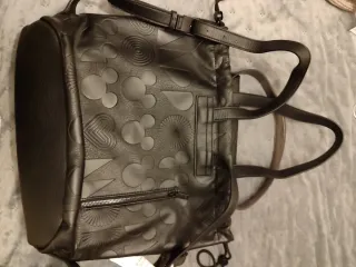 Bolso Mochila Desigual Mickey Negro