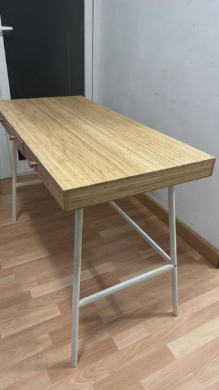 Escritorio IKEA LILLÅSEN Bambú y Metal