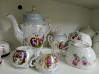 Juego de té porcelana vintage