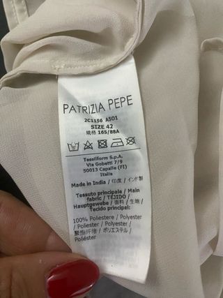 Canotta Patrizia Pepe paillettes oro