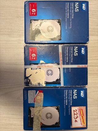 DiscoDuro WD Red 6TB NAS Nuevo (3 unidades)