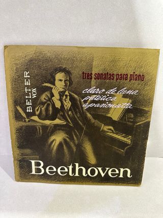 Vinilo Tres Sonatas para Piano de Beethoven
