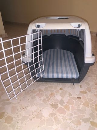 Transportín para Perro Negro y Gris