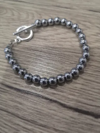 Bracciale palline acciaio silver