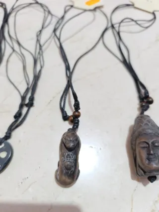 4 Colgantes con Cuerda