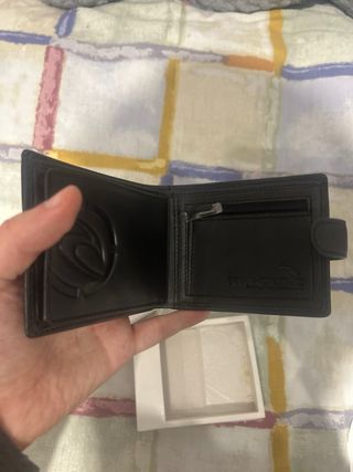 Cartera Rip Curl Piel Negra Nueva