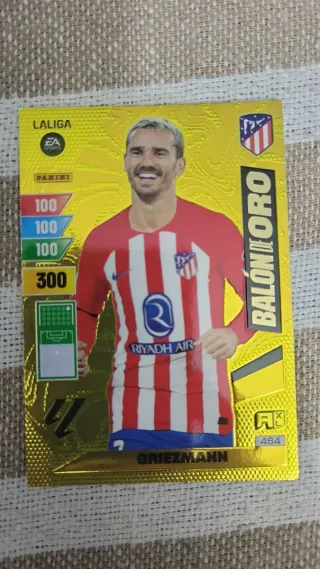 Tarjeta Griezmann Balón de Oro LaLiga Panini