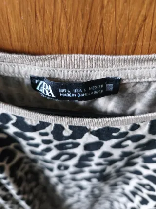 Camiseta Zara Estampado Leopardo
