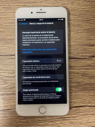 iPhone 8 Plus 256GB Plata