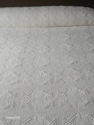 Colcha ganchillo Blanca