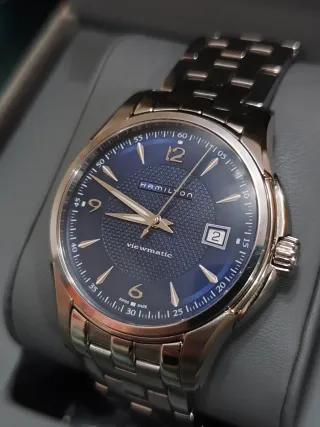 Reloj Hamilton Viewmatic Caballero Acero Azul