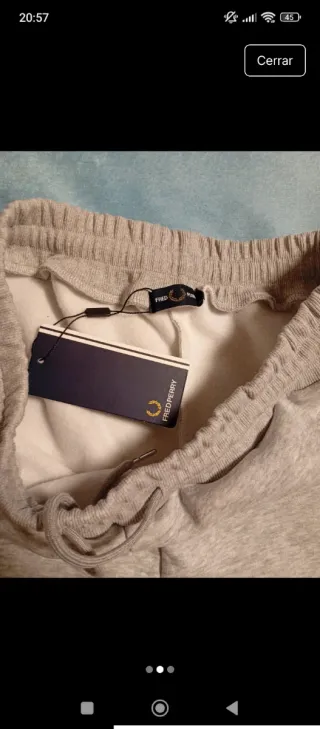 Pantalón chándal Fred Perry Gris XL