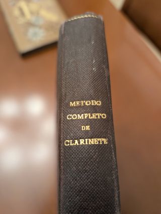 Método completo de Clarinete (1886) –Libro antiguo