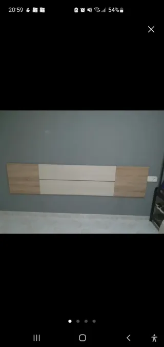 Cabezal de cama de madera