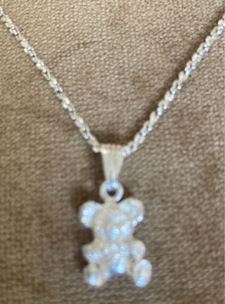 Cadena y Dije Plata 925 Oso