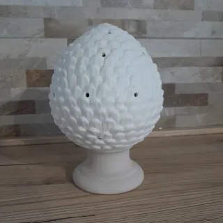 Lampada in ceramica bianca