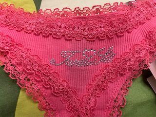 Bragas Tanga Mujer (Gris y Rosa)