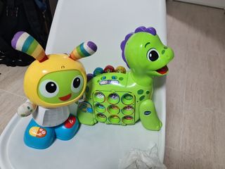 Roby Robot Fisher Price y Dinosaurio Vtech