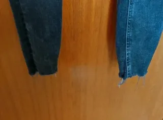 Jeans Pull&Bear Super Skinny Negro Rotos Talla 36